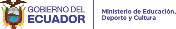 Gobierno del Ecuador — Ministerio de Educación, Deporte y Cultura